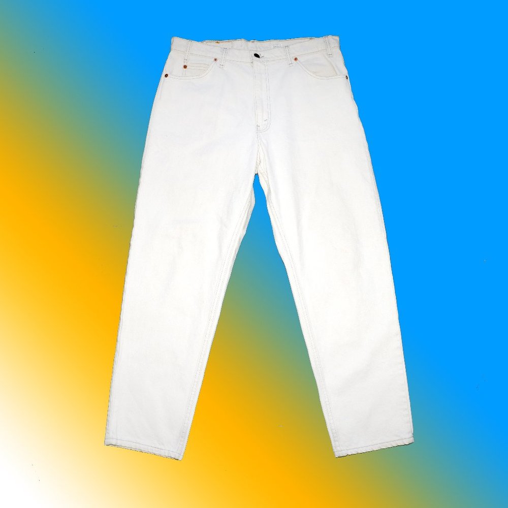 Deadstock vintage 70s orange tab Levi’s 550 jeans